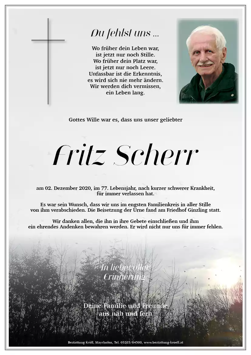 Parte von Fritz Scherr